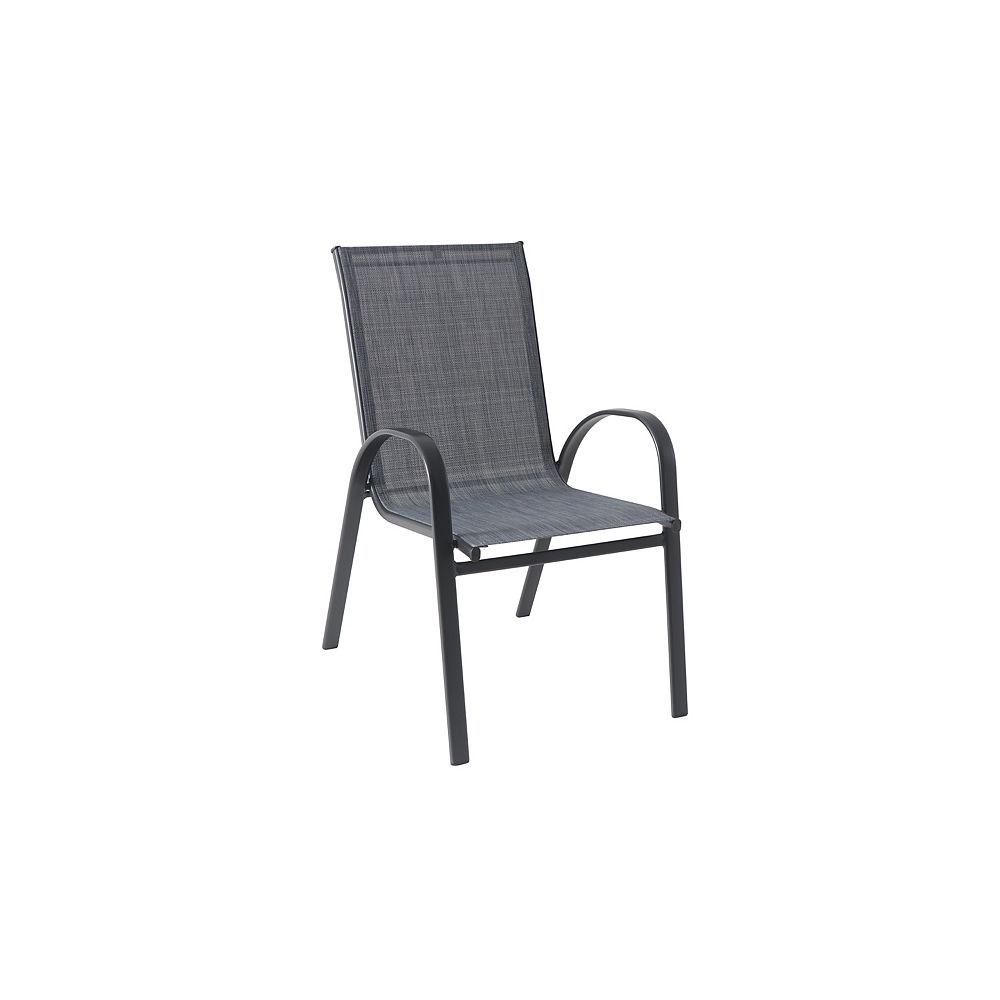 Denim Sling Stacking Patio Dining Chair, Home Depot Outdoor Chairs Canada