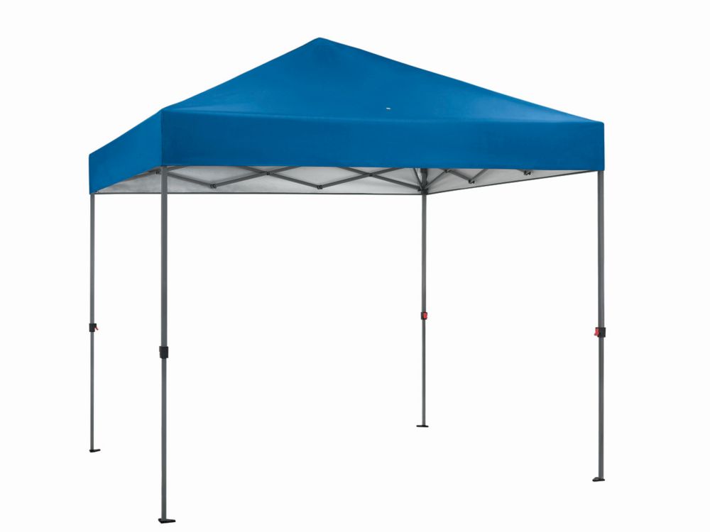 Everbilt 8 Ft. X 8 Ft. Pop-Up Straight Leg Canopy Blue | The Home Depot ...