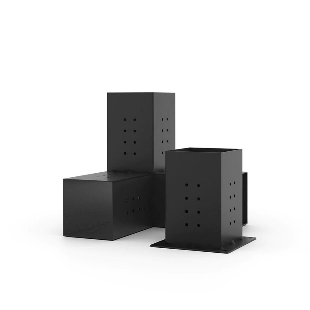 TOJA GRID QUAD 4 Arm Pergola Extension Bracket with 1 x SOLO for 6x6 Wood Posts The Home Depot