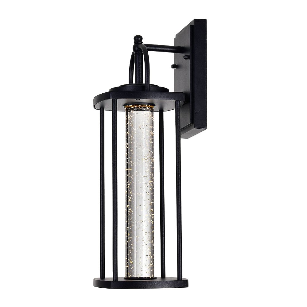 CWI Lighting Greenwood LED Black Outdoor Wall Light The Home Depot Canada