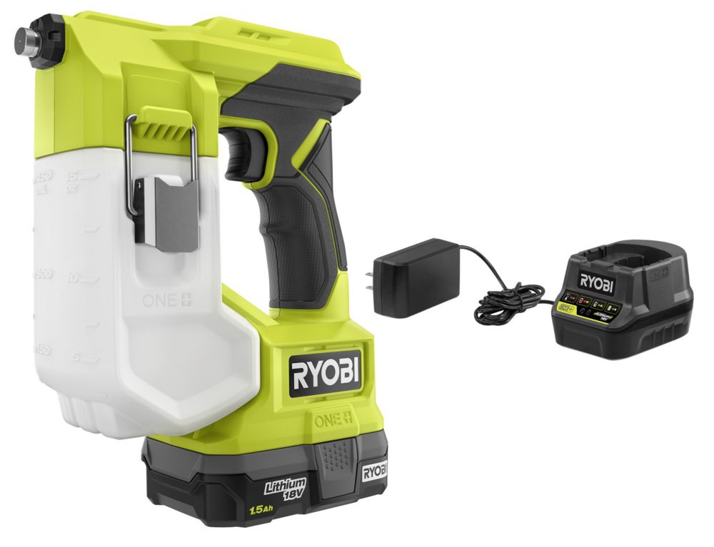 RYOBI 18V ONE Cordless Handheld Sprayer Kit With 1 18V ONE 1 5 Ah P 1001580913