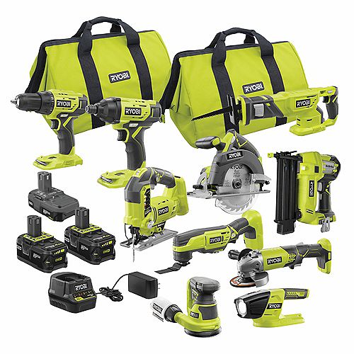 18V ONE+ Lithium-Ion Cordless Combo Kit (10-Tool)