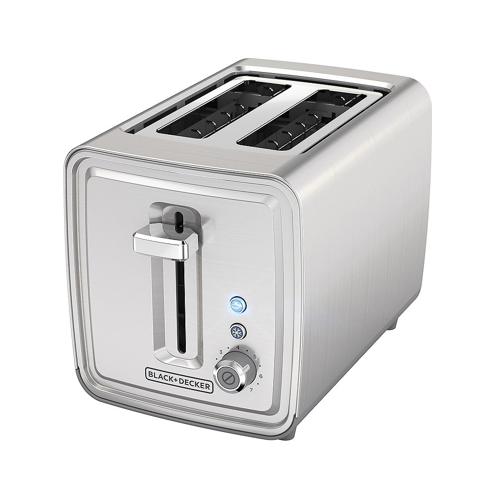 black and decker stainless steel toaster