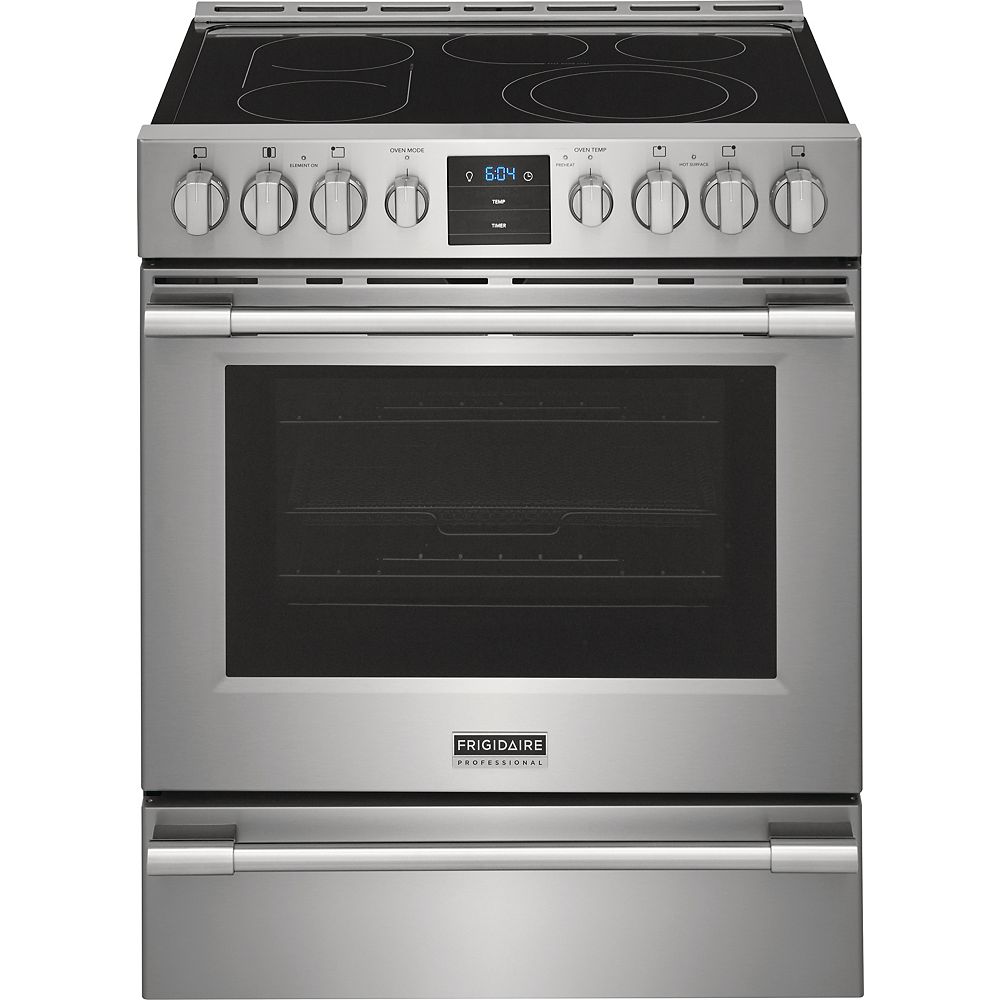 Frigidaire Professional Cuisinière électrique de 30 pouces 5,4 pieds cubes à commande fron Frigidaire Professional Cuisinière électrique de 30 pouces 5,4 pieds cubes à commande fron