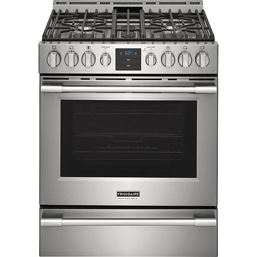 30-inch 5.6 cu. ft. Front Control Gas Range with Air Fry in Smudge-Proof Stainless Steel