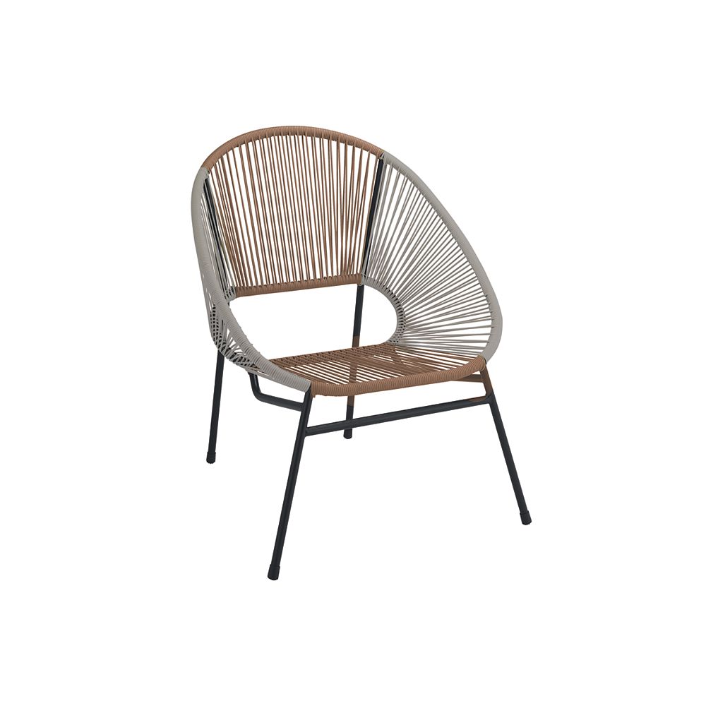 Stylewell Mix Match Grey Wheat All Weather Wicker Patio Egg Stacking Chair The Home Depot Canada