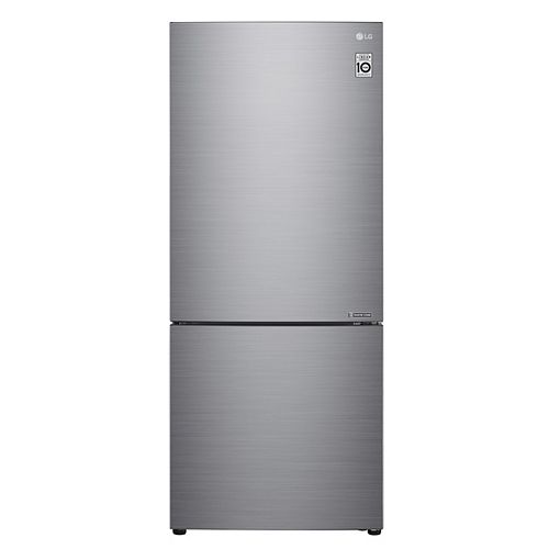 28-inch 15 cu. ft. Bottom Freezer Refrigerator in Platinum Silver, Counter-Depth