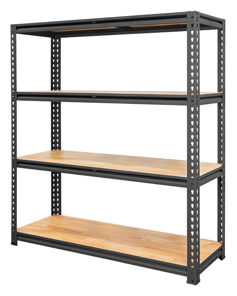 inch D 4-Tier Adjustable Shelving Unit 