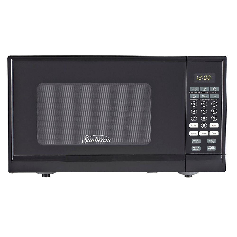 Sunbeam Sunbeam 0.9 cu.ft. Microwave, Black | The Home Depot Canada
