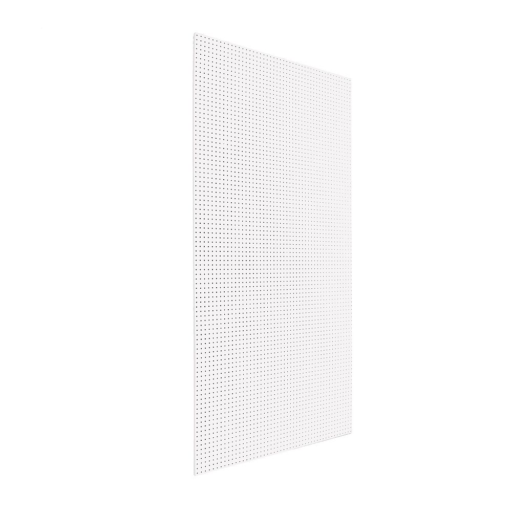 Triton 48 In. W x 96 In. H x 1/4 In. D White Polypropylene Pegboard ...