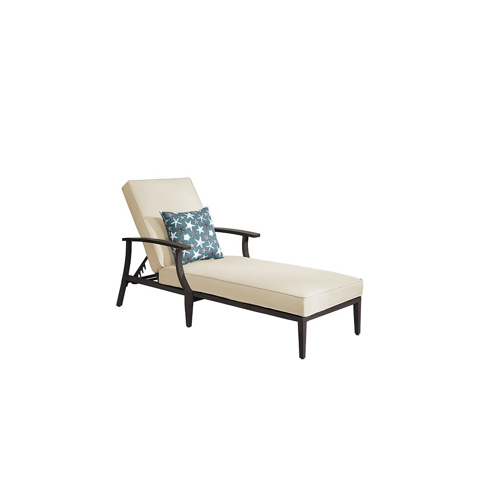 Hampton Bay Marina Point Chaise Lounge The Home Depot Canada