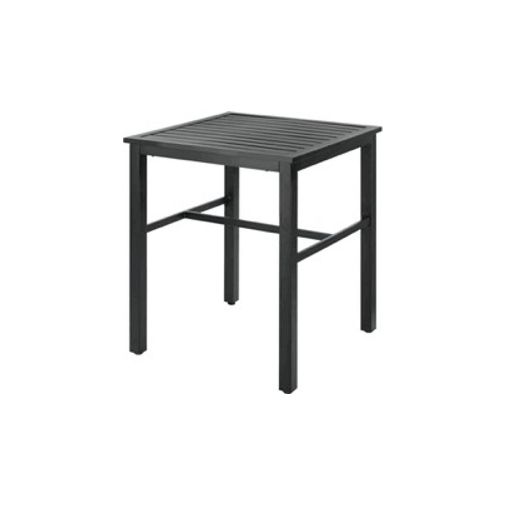 Stylewell Mix Match Square Slat Balcony Height Patio Dining Table In Graphite The Home Depot Canada