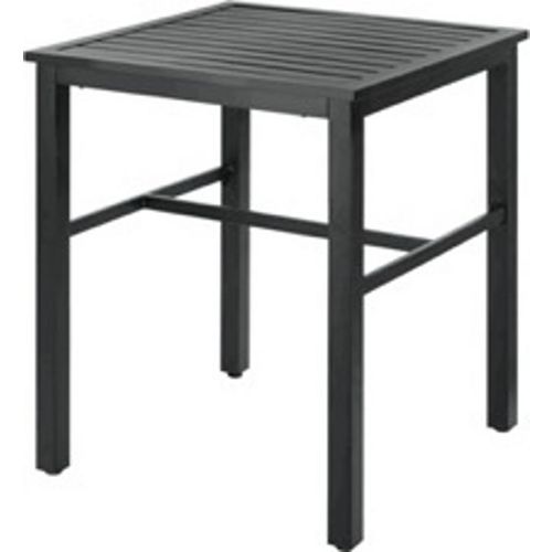 StyleWell Mix & Match Square Slat Balcony Height Patio Dining Table in Graphite