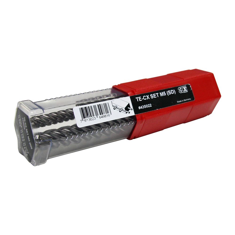 Hilti TECX Small Diameter Carbide Drill Bit Set (6Piece) The Home