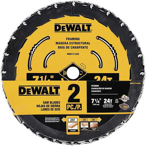 DEWALT 7-1/4-inch Circular Saw Blades (DWA1714242)