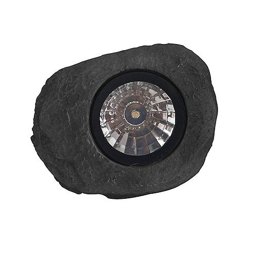 Hampton Bay Hand-Painted Solar LED Rock Spot Light