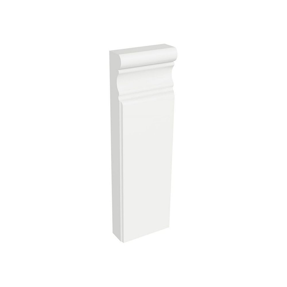 Interbois MDF White Primed Plinth Block 1" x 23/4" x 9" The Home Depot Canada