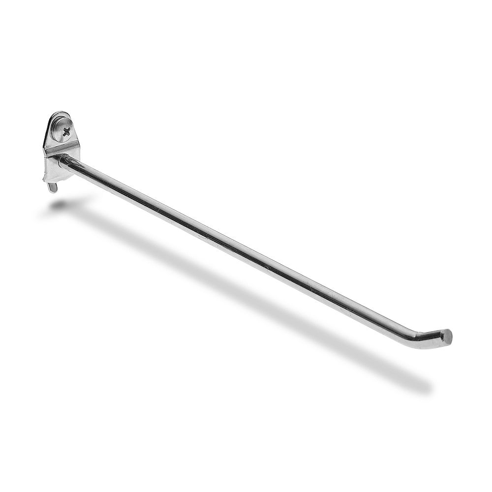 Triton 8 In. Single Rod 30 Degree Bend 1/4 In. Dia. Pegboard Hook, 3