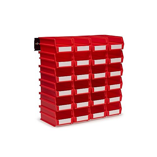 HDX 49L FlipTop Storage Tote in Clear with Red Lid The Home Depot Canada