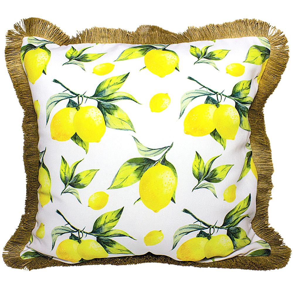 Home Depot Patio Lemon Outdoor Cushion 18x18 Multicolor Double Sided With Fringe And Re The Canada Home Depot Patio Lemon Outdoor Cushion, Removable Patio Cushion Covers