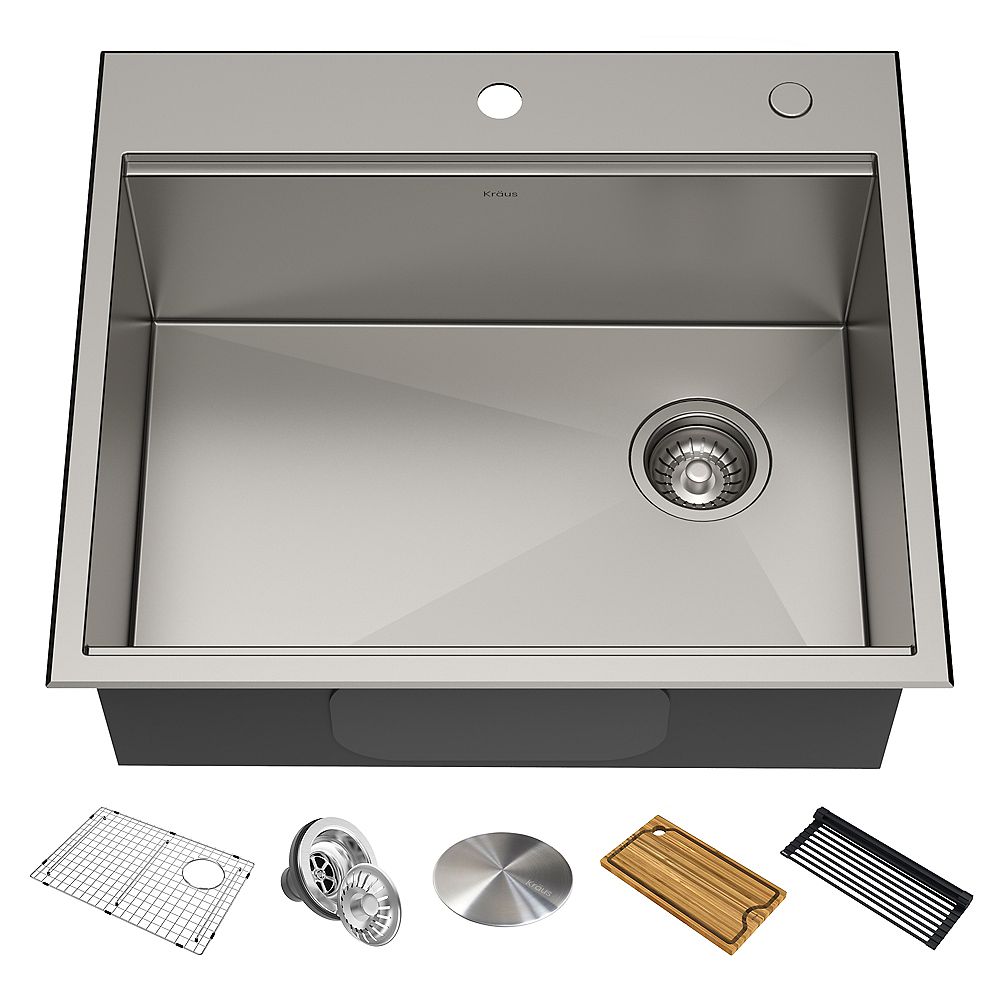 25 Inch Drop In Stainless Steel Sink