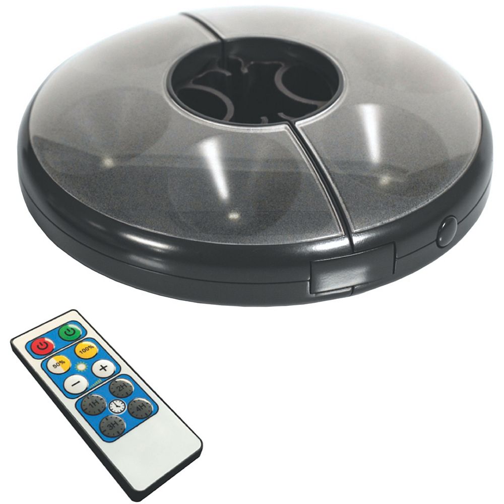 Brilliant Evolution Battery Operated Led Patio Umbrella Light With Remote The Home Depot Canada
