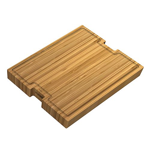 Workstation 22 3/4 inch L x 16 3/4 inch W Bamboo Cutting Board