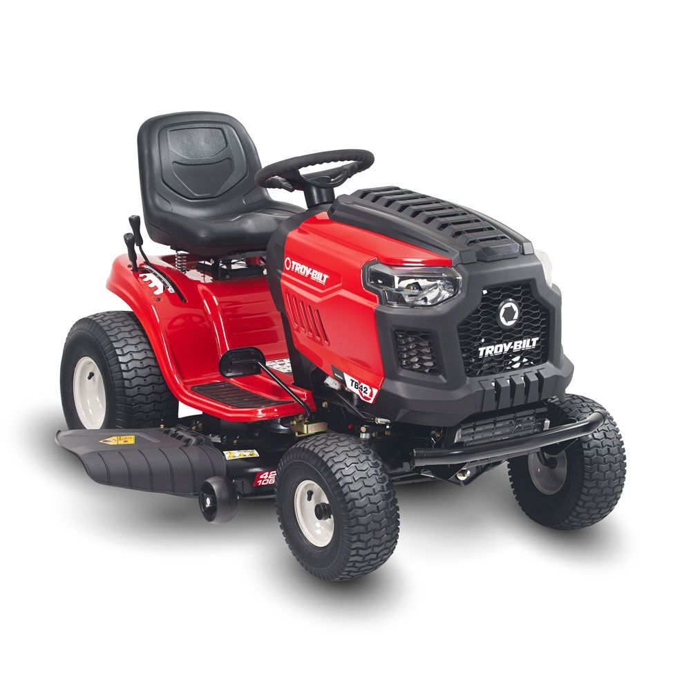 Troy-Bilt Bronco 42-inch 439cc Automatic Drive Gas Lawn Tractor With ...