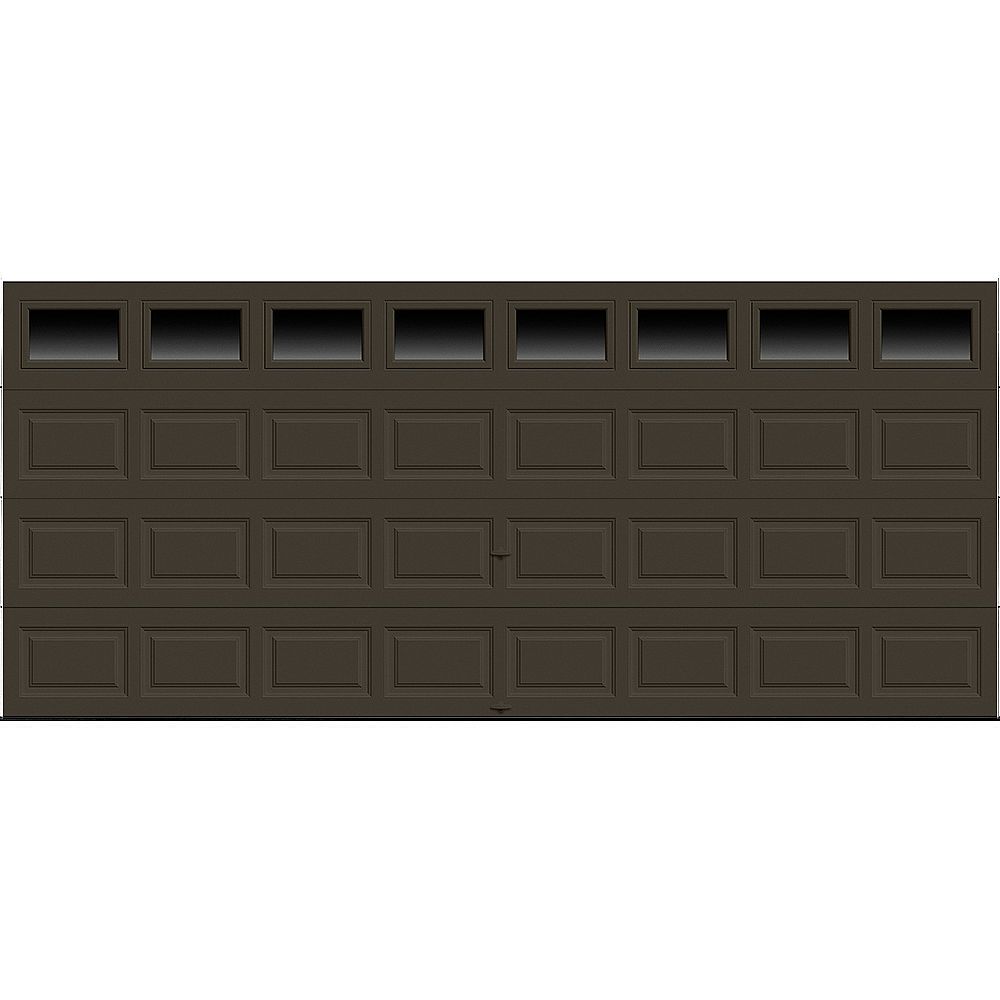 Clopay Premium Series 16 Ft X 7 Ft 12 9 R Value Intellicore Insulated Mocha Brown Garage The Home Depot Canada Clopay Premium Series 16 Ft X 7 Ft 12 9 R Value Intellicore Insulated Mocha Brown Garage The Home Depot Canada