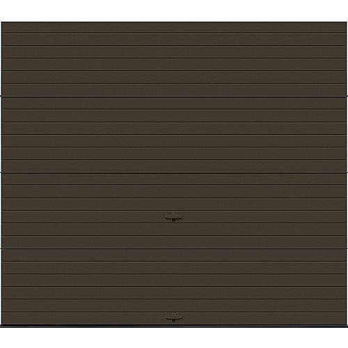 Clopay Modern Steel  9 ft. x 7 ft. 18.4 R-Value Intellicore Insulated Solid Mocha Brown Garage Door