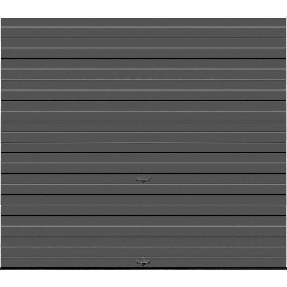 Clopay Modern Steel 9 Ft X 7 Ft 18 4 R Value Intellicore Insulated Solid Charcoal Garag The Home Depot Canada [ 1000 x 1000 Pixel ]