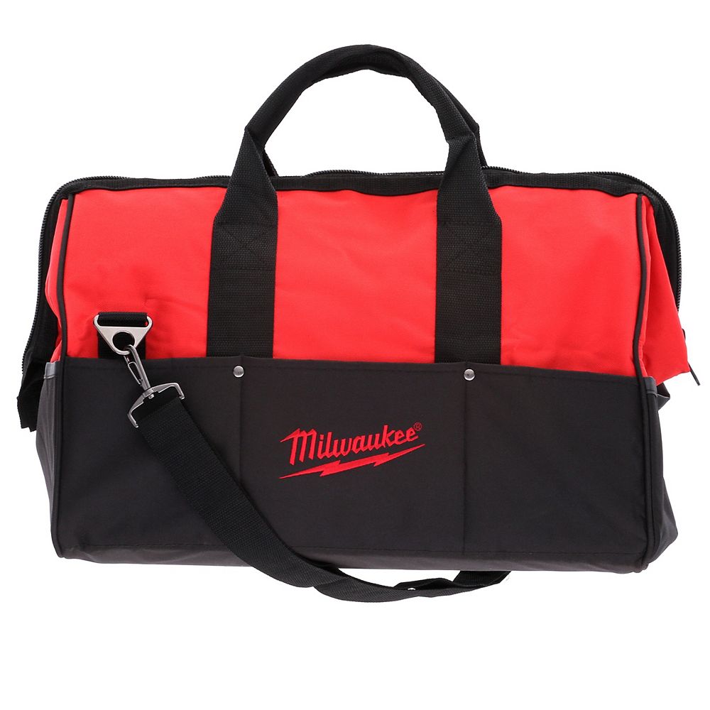 Milwaukee Tool 18 inch Contractor Tool Bag in Red The Home Depot Canada