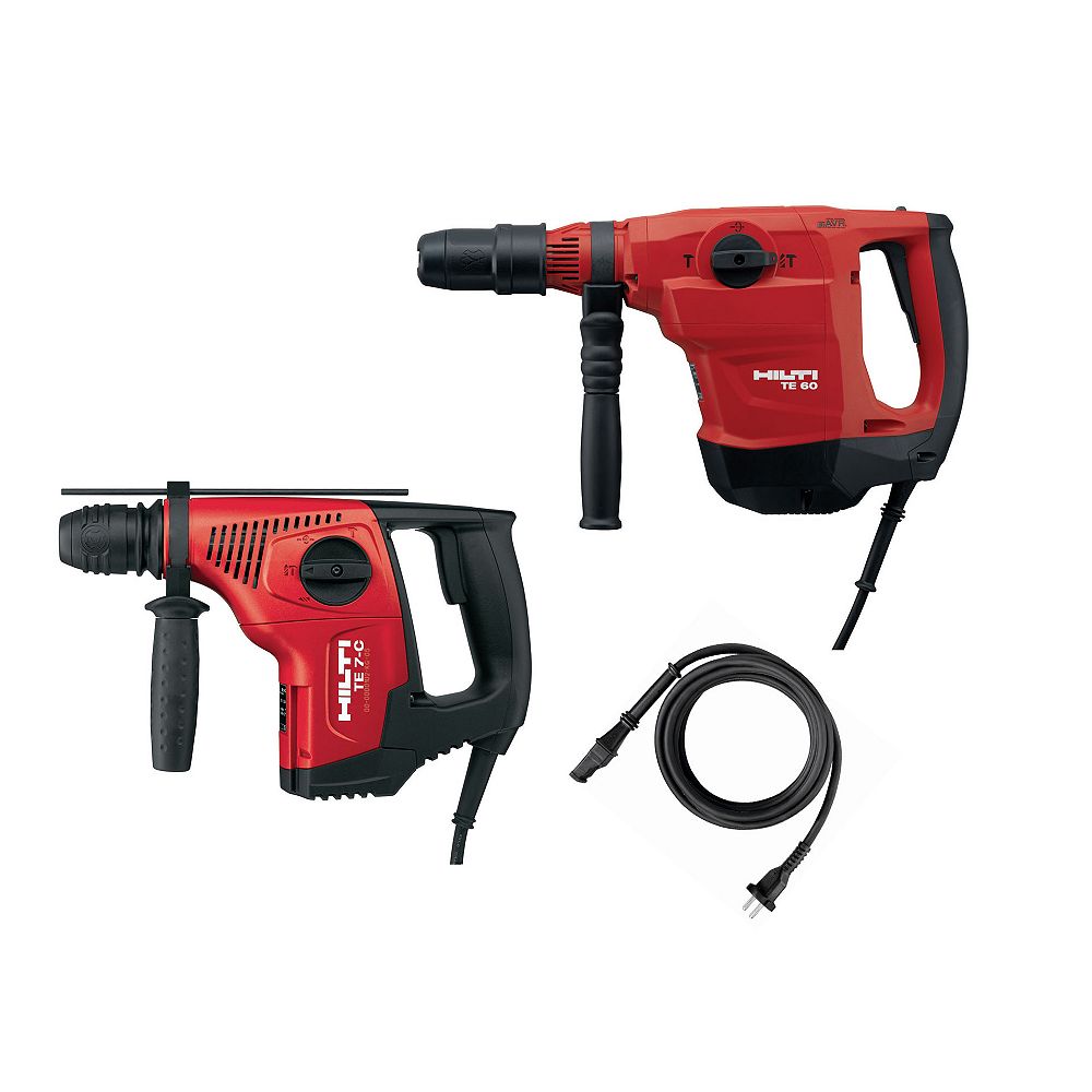 Hilti Perforateur Marteau Burineur Te 60 Avr Sds Max Et Perforateur Te 7 C Sds Plus 2 Out Home Depot Canada