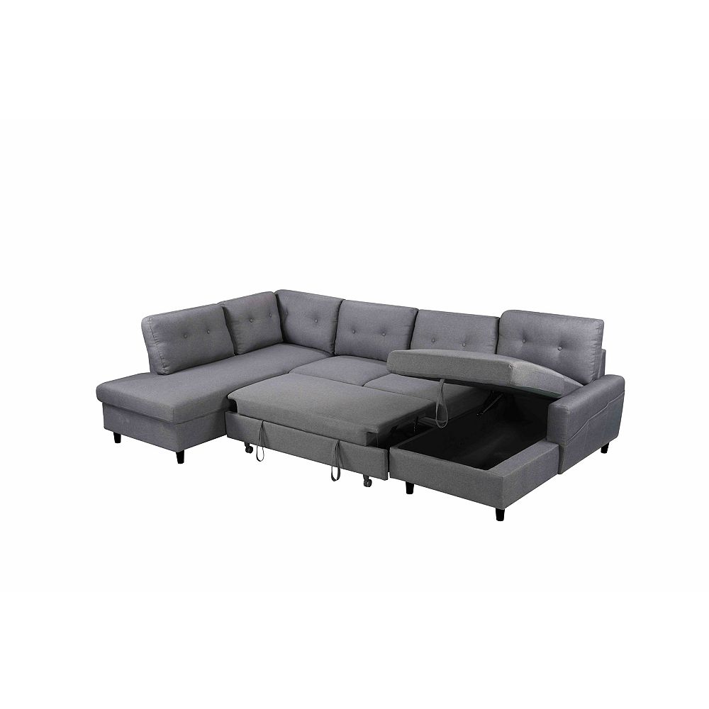 MONTREUX Reversible Polyester Sectional Sofa with Storage MONTREUX Reversible Polyester Sectional Sofa with Storage