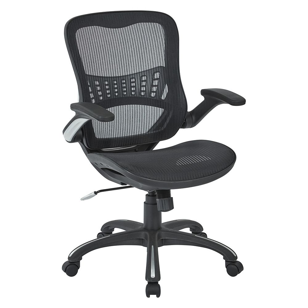 Office Star Mesh Seat and Back Managers Chair The Home Depot Canada