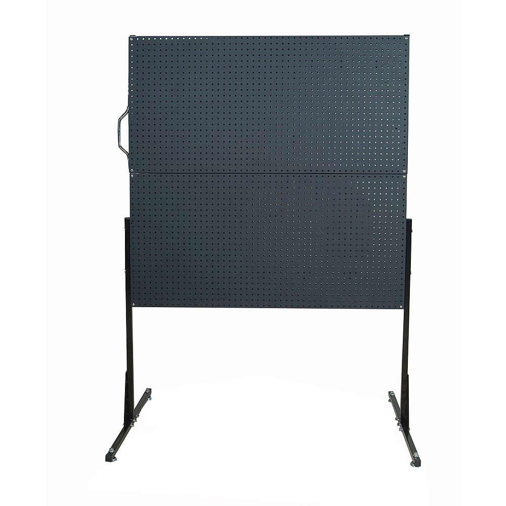 Triton 50 In. W FreeStanding Pegboard Unit with 4 Black Polyethylene