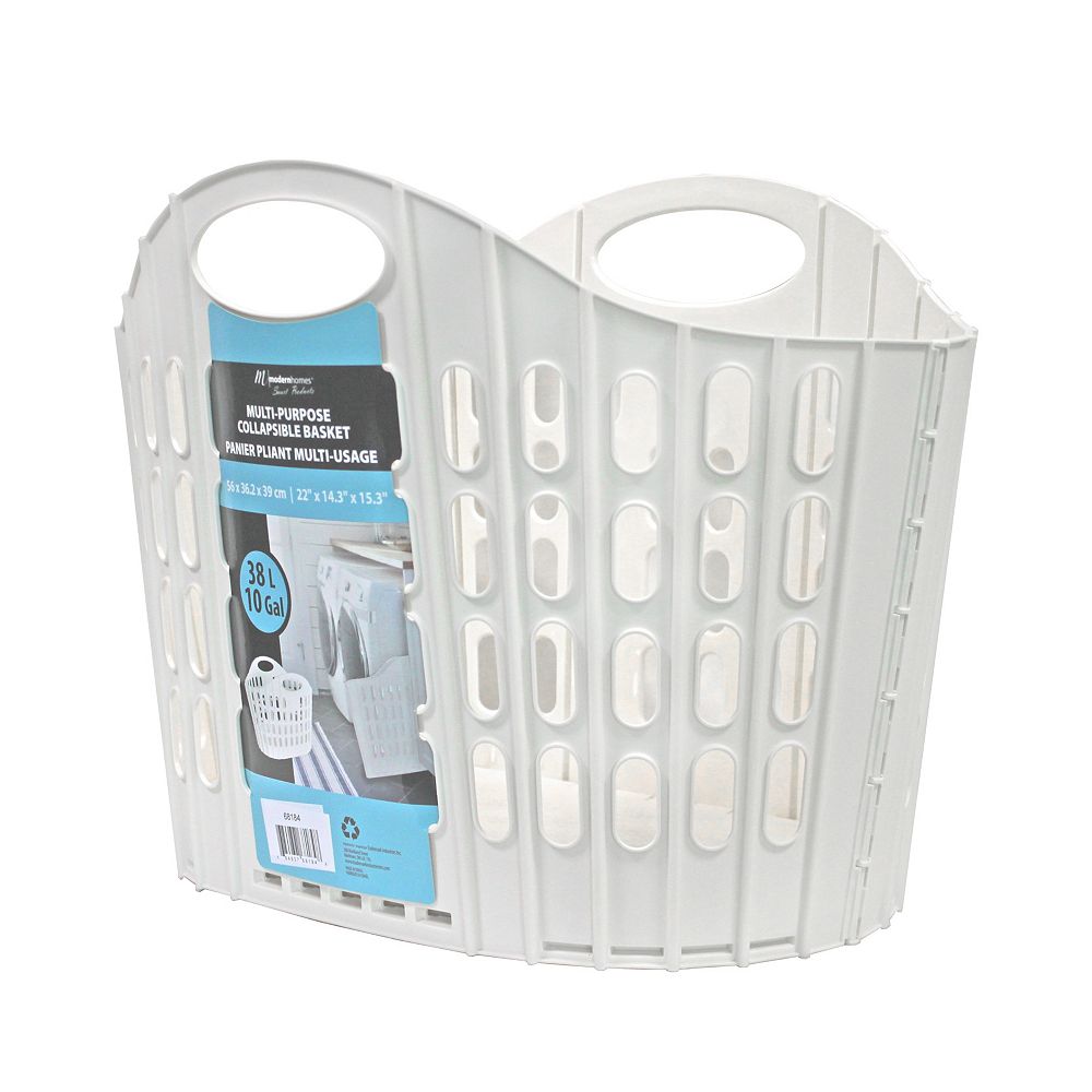 Modern Homes COLLAPSIBLE BASKET 38 LITRE IVORY The Home Depot Canada