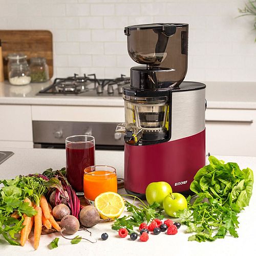 BioChef Atlas Pro - Whole, Cold Press, Slow, Masticating Juicer - 300 Watt (RED)