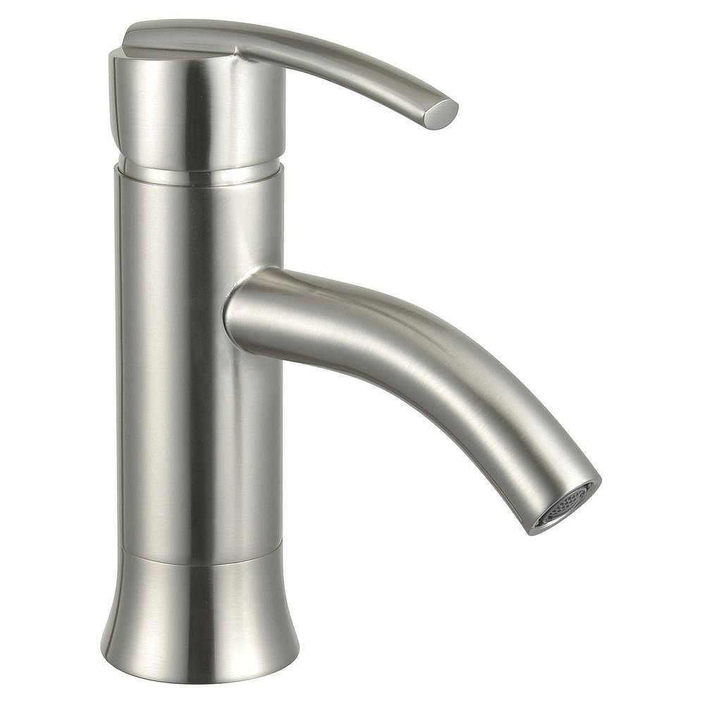 Eisen Home Waverly 7 Inch Single Hole Bathroom Sink Faucet Brushed Nickel The Home Depot Canada