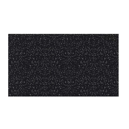 4 ft. x 6 ft. Rubber Gym Mat in Grey (8mm Thickness)