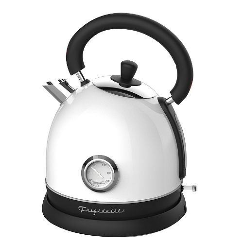 1.8L Retro Stainless Steel Electric Kettle - White