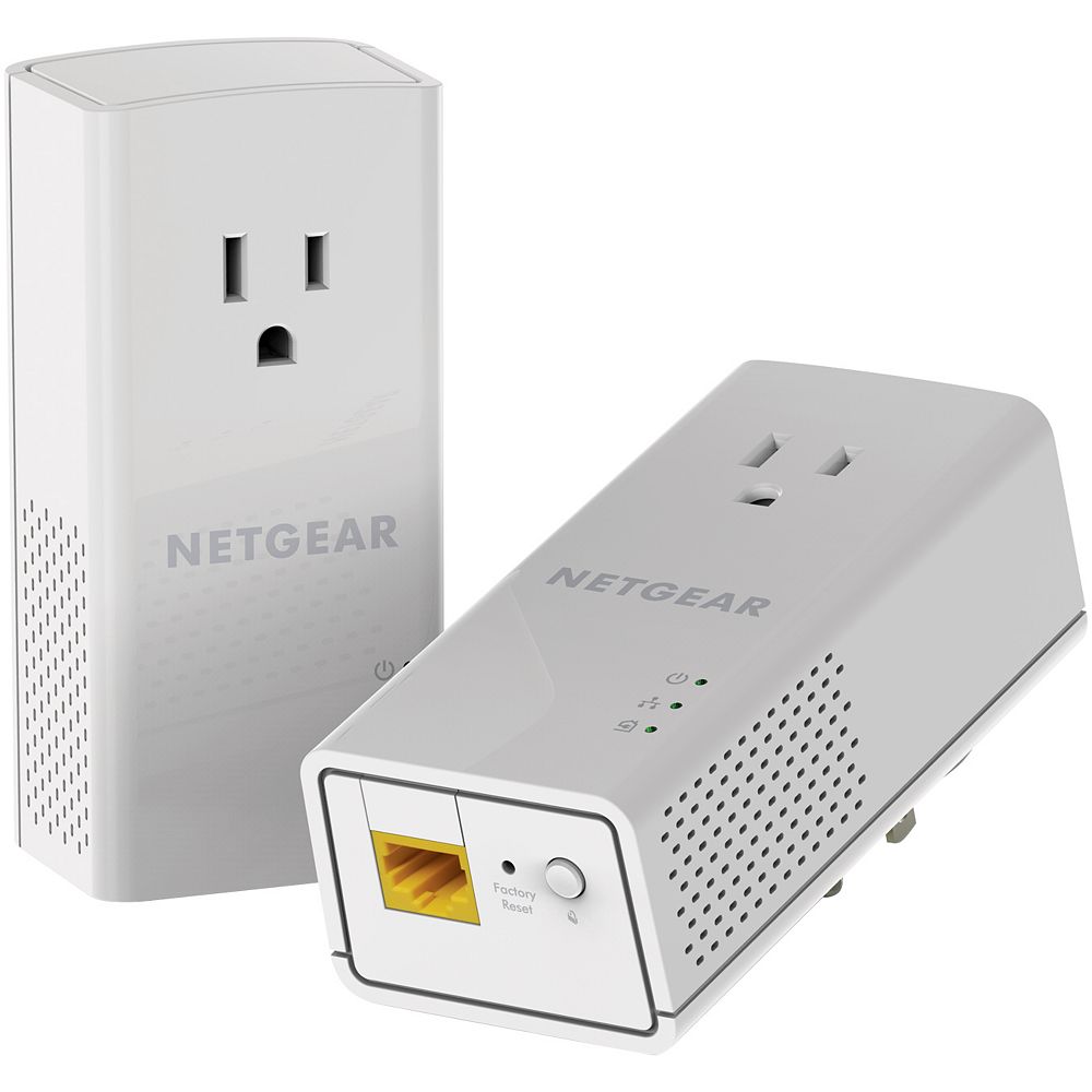 Netgear PowerLINE 1200 Mbps, 1 Gigabit Port with PassThrough Extra