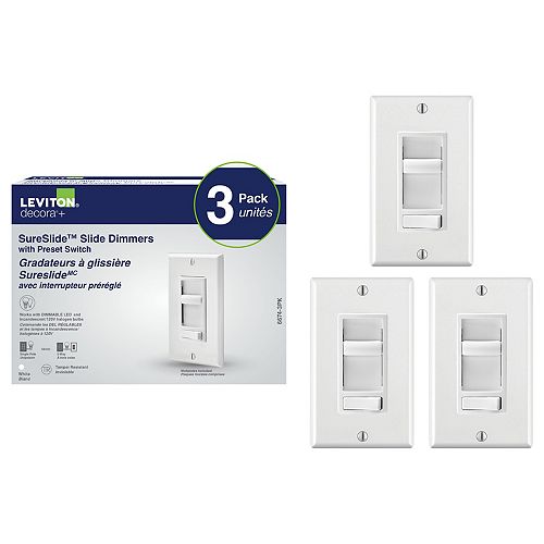 SureSlide Universal Slide Dimmer With Preset (3-Pack)