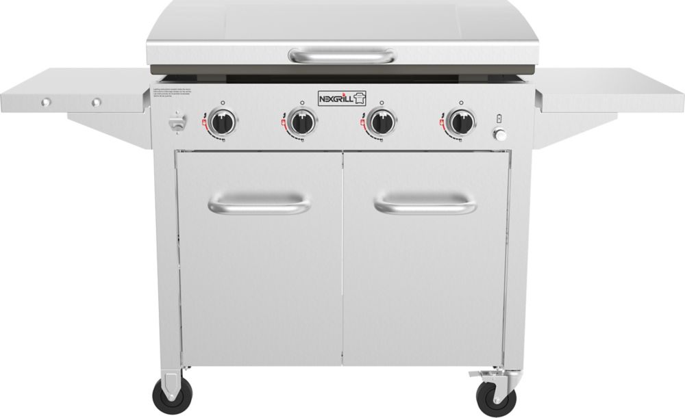 NexGrill 4-Burner Propane Gas Grill In Stainless Steel With 721 Sq ...