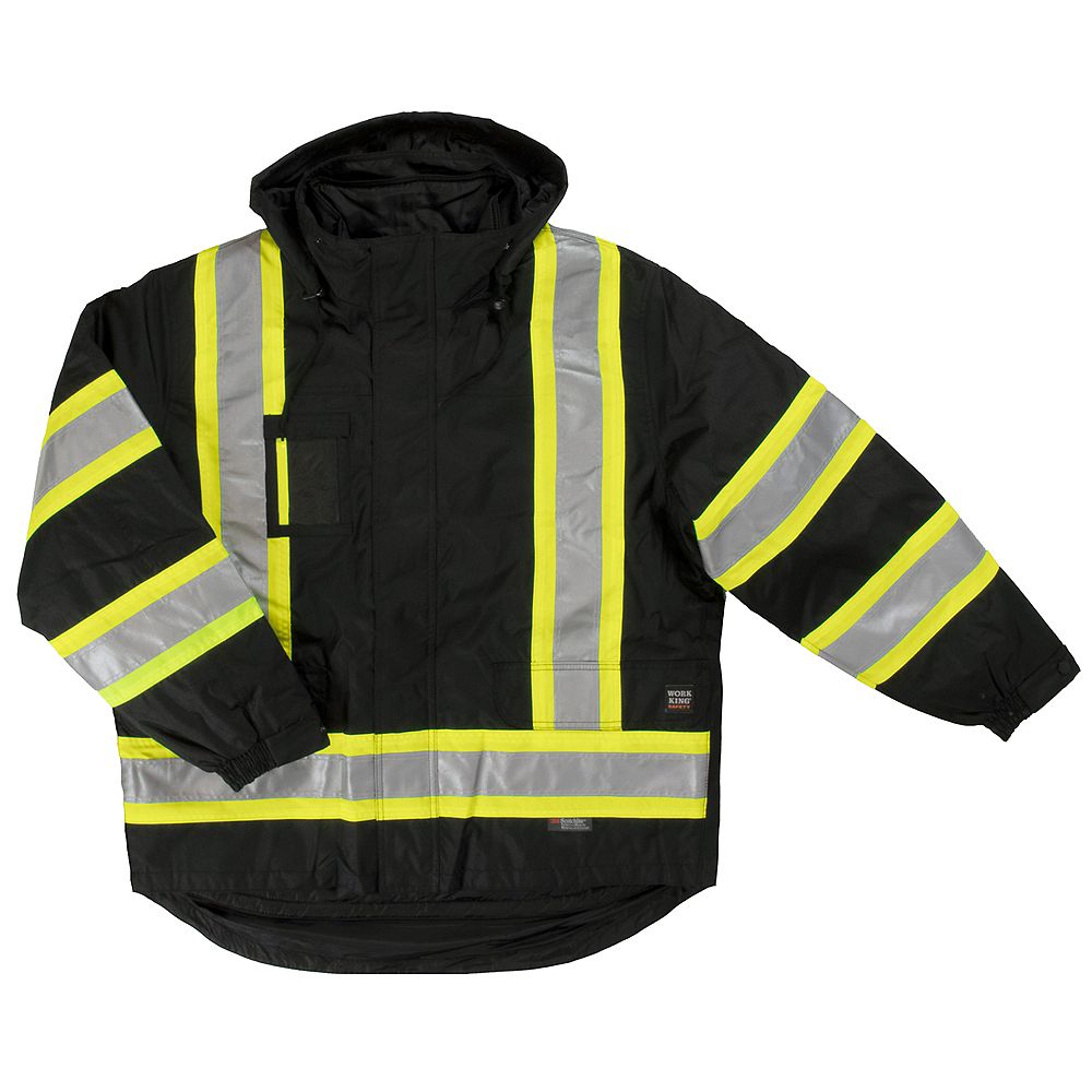 Work King 5 In1 Safety Jacket Blk S The Home Depot Canada