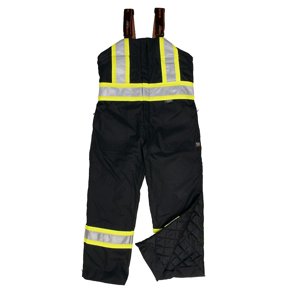 Work King Lined Safety Overall Blk 2Xl The Home Depot Canada