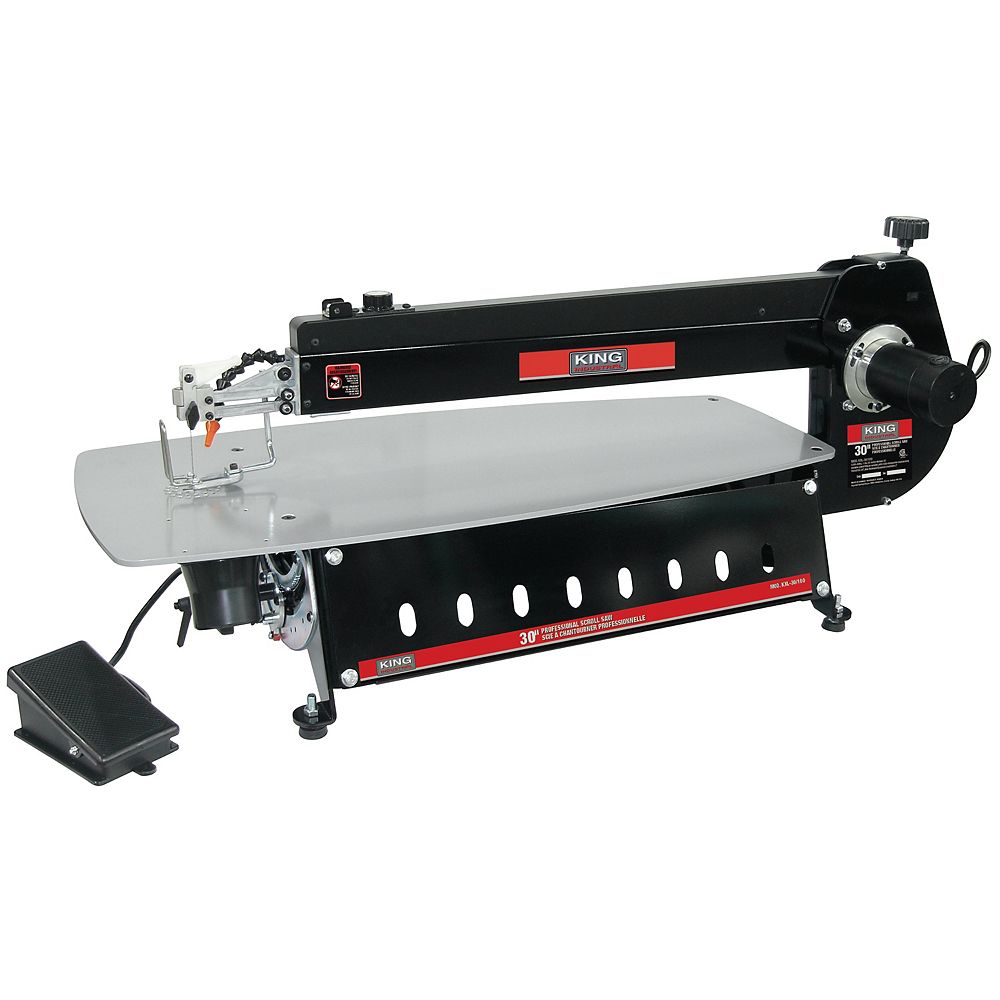 King Industrial 30 inch Professional Scroll Saw With Foot Switch | The ...