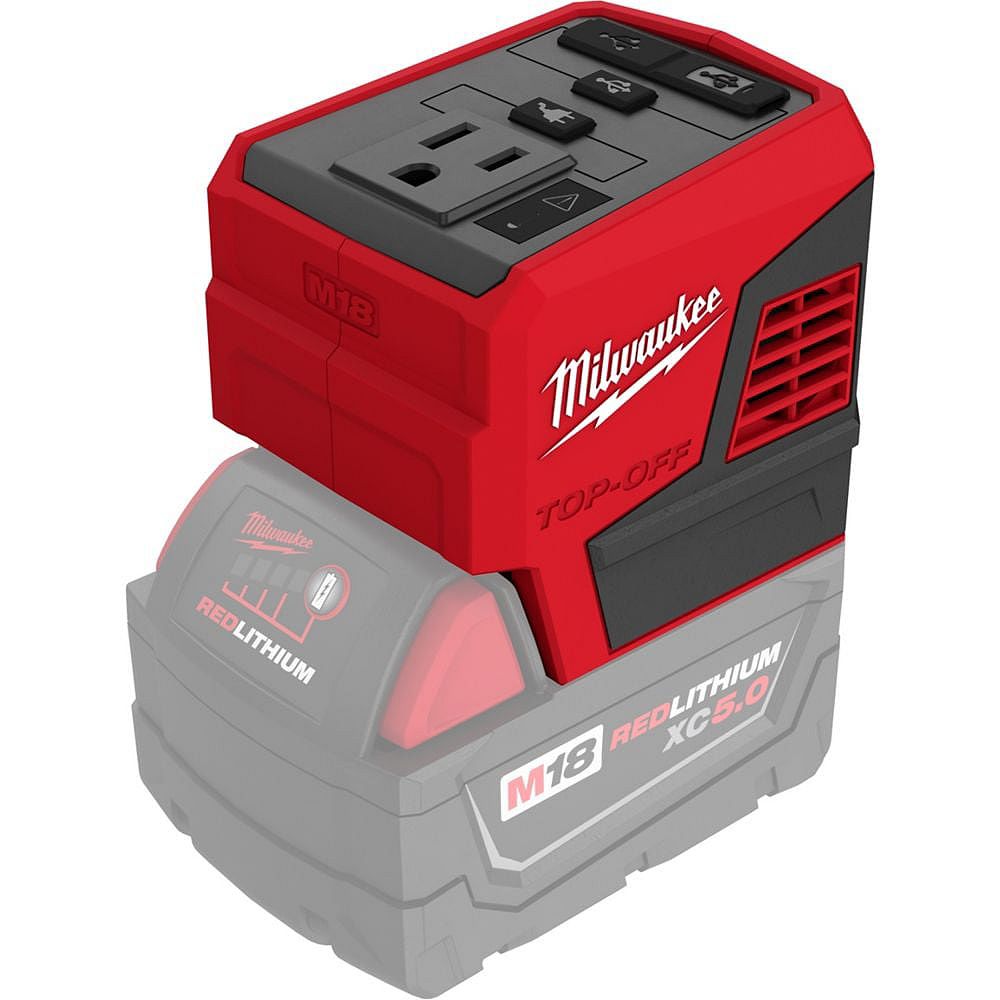 Milwaukee Tool M18 18v Lithium Ion 175 Watt Powered Compact Inverter For M18 Batteries To The Home Depot Canada