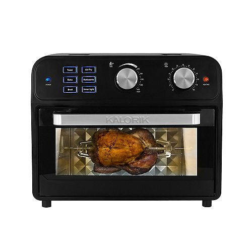 22 Quart Digital Air Fryer Toaster Oven, Black