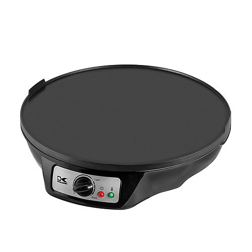 Black 3-in-1 Griddle, Crepe, and Pancake maker